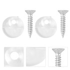  100 pcs Glasscheibenhalterungsclips Spiegel Clips Glashalterungsklammern