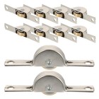  10pcs Wardrobe Sliding Door Roller Pulley: Closet Wheels Replacement - Cabinet