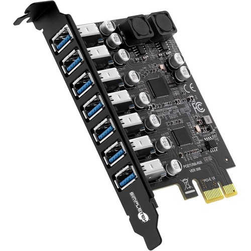 Carte D'Extension PCIe X1 À 7 Ports USB 3.0 Hub Tour ATX Support Long - Photo 6/6