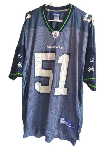 Mens Large - LOLA TATUPU #51 Seattle Seahawks Reebok Blue NFL Jersey - Picture 4 of 11