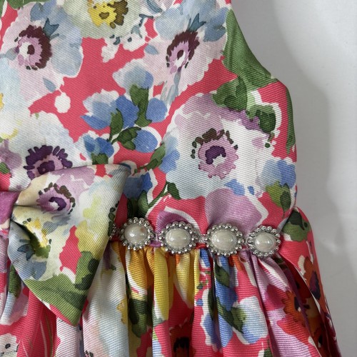 Couture Princess Girls Toddler 2T Colorful Dress Floral Special Occasion Party - Picture 5 of 8