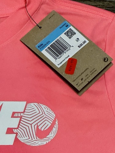 The Nike Tee Dri Fit Volleyball Training Girls Size Medium Pink NWT New - Picture 2 of 4