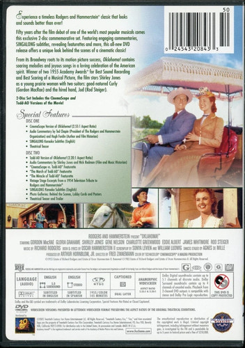 Oklahoma (DVD, 2005, 2-Disc Set, 50th Anniversary Edition) NEW SEALED - Bild 2 von 2
