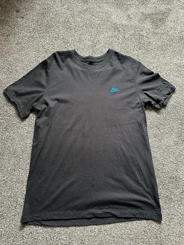 Mens Nike T-Shirt, Size Large, Black, Cotton, Short Sleeve, Summer