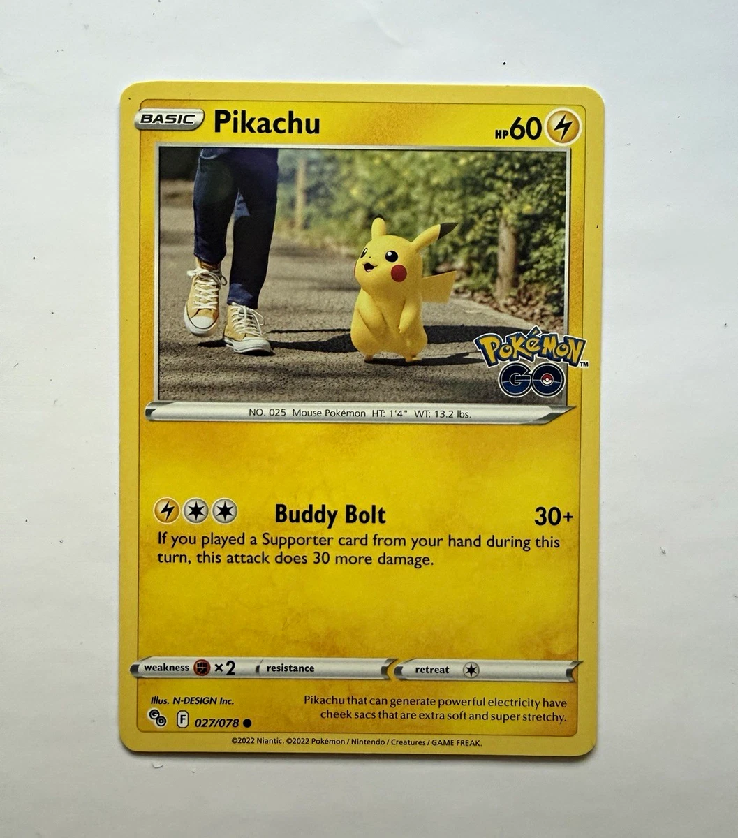 Pikachu 027/078 Pokémon GO for sale | eBay