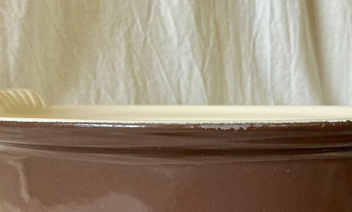 Vintage Rare LE CREUSET #26 OvalBROWN ENAMELLED CAST IRON CASSEROLE/LID~EXC COND - Picture 13 of 18