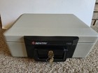Sentry Safe 1100 Fire Proof Safe with Keys Valuables Portable Lock Box 2 keys
