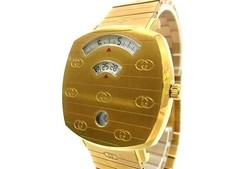 GUCCI YA157403 Interlocking G Grip SS Quartz 3 ATM Waterproof Watch 312180