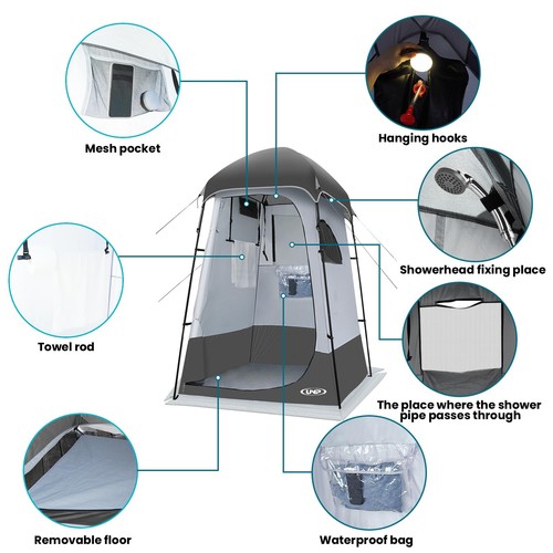 Shower Tent Outdoor Camping Privacy Shelter-Dressing Changing Room-Portable T... - Picture 2 of 6
