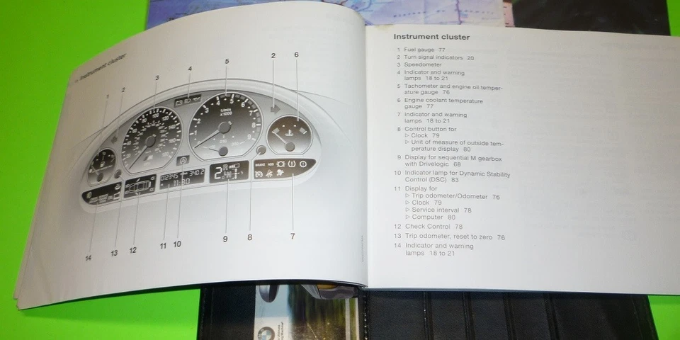 BMW M3 2004 cupé conjunto manual del propietario 04 M 3 + guía de ordenador a bordo + estuche Foto 2 de 3