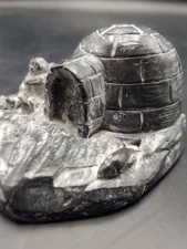 Vintage Inuit Soapstone Sculpture by "A Wolf Original" BB49