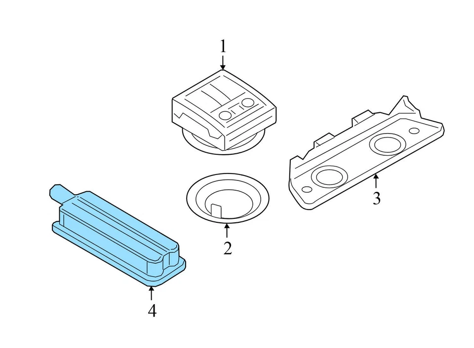 AUDI A5 QUATTRO 2017-2024 - cúpula delantera / luz de lectura 4M0947105 Foto 3 de 4