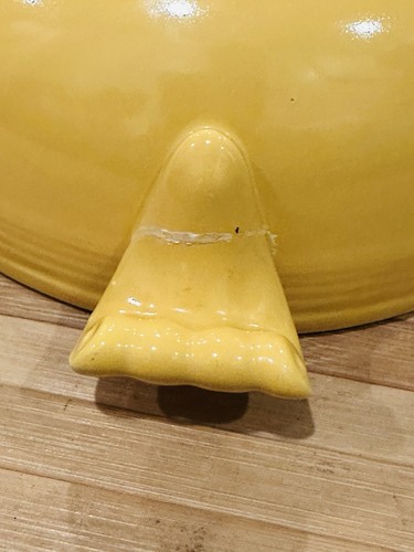 DE COLECCIÓN FIESTA USA HOMER LAUGHLIN CAZUELA AMARILLA PLATO PARA SERVIR con MANGOS DE DESPLAZAMIENTO - Imagen 6 de 6