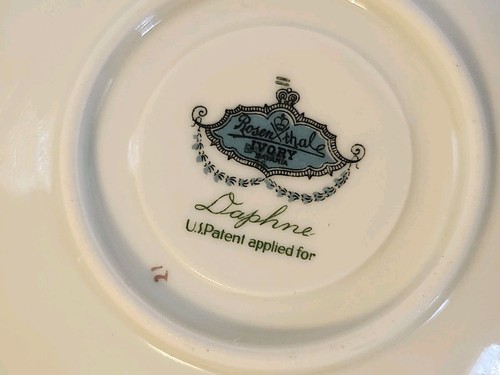 Rosenthal China Ivory Daphne Demitasse Tea Cup & Saucer Bavaria Germany  - Picture 6 of 10