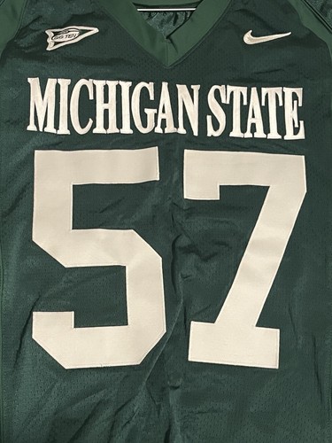 Nike Vintage Michigan State Football Trikot 57 Big Ten Gr. 50 +4 Made USA NCAA Grün - Bild 7 von 12