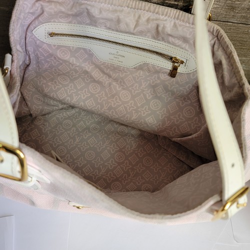 Authentic Louis Vuitton Pink Monogram Tahitienne Cabas Tote Shoulder Bag - Picture 5 of 16