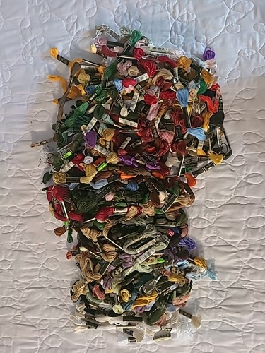 Gallon Bag Of Cross Stitch DMC Floss, Most New