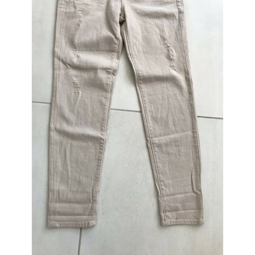 Vince Denim Jeans Women 26 Rolled Mid Rise Destructed Relaxed Distressed Mason - Picture 5 of 10