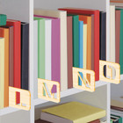Book Shelf Organiser – A-Z Dividers – Alphabetical Home Library Shelf Separators