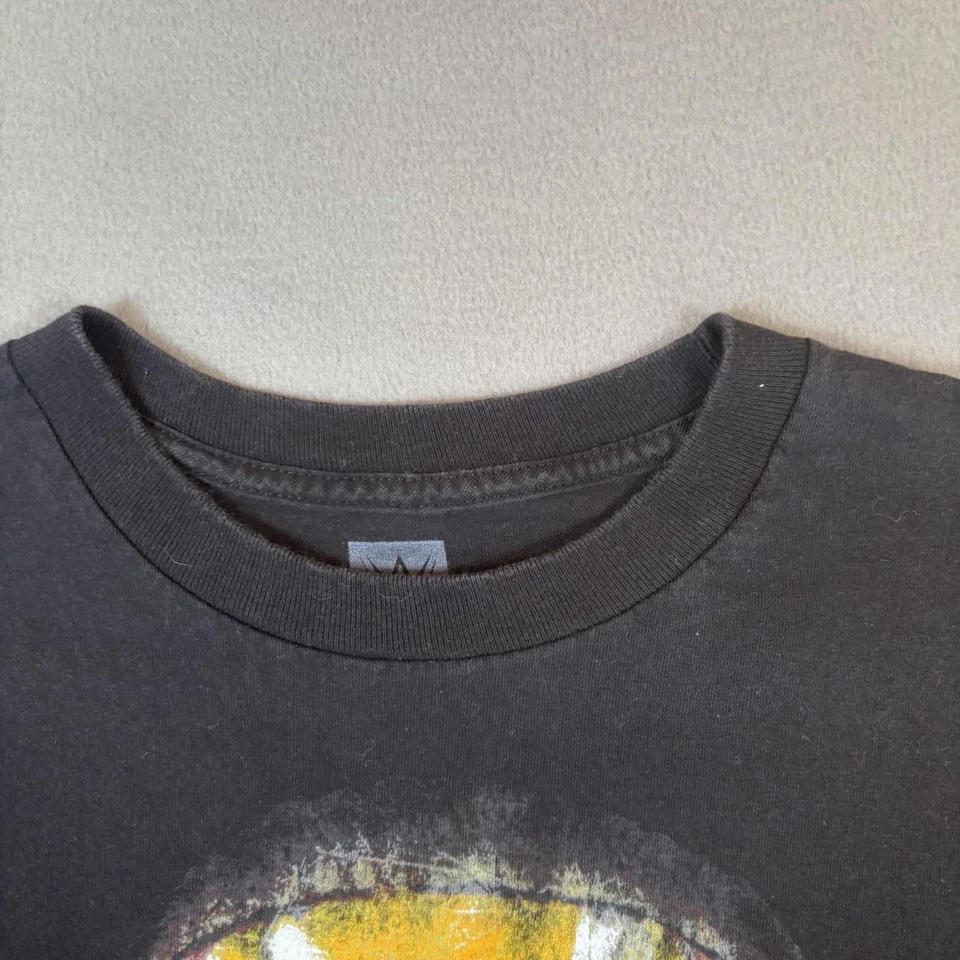 Camisa Jeff Hardy Para Hombres Mediana Negra WWE Lucha Obsoleta Pintura Facial Gráfica Camiseta Foto 4 de 4