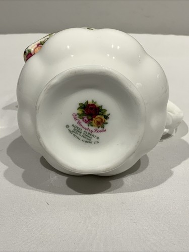 Vintage Royal Albert Old Country Roses Large Creamer 4 1/4” Tall Made In England - Picture 6 of 9