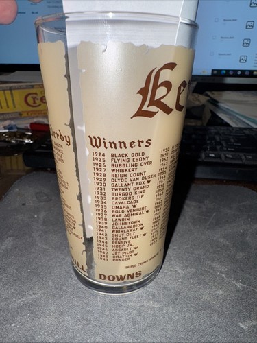 1974 Kentucky Derby Official Mint Julep Glass - 100th Anniversary - Picture 4 of 7
