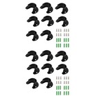 16 STÜCKE Edelstahl POLLE Sockel Stangenbuchse Flanschstange Halter