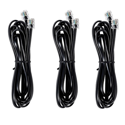 RJ12 Cable Phone Cord RJ12 6P6C Male to Male Straight Wired for Both Data and Vo