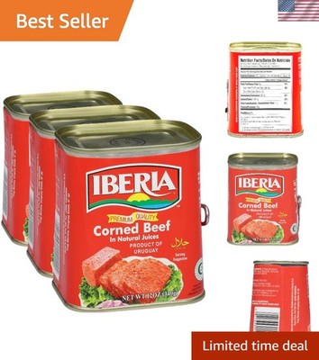 Corned Beef, 12 oz,  Quality Corned Beef With Natural Juices, Halal Pack of 3