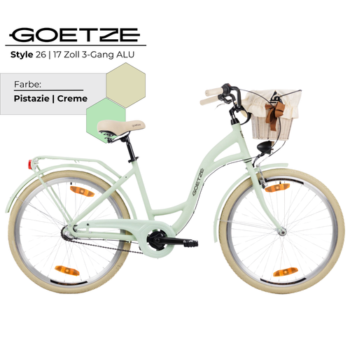 Goetze Style 26 Zoll 3 Gang ALU Citybike Damen Fahrrad LED mit Rücktritt & Korb! - Bild 85 von 129