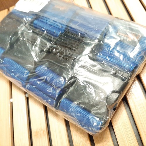 GORILLA GRIP Heavy Duty 4 Pack Adjustable Luggage Straps for Suitcases Blue - Picture 2 of 3