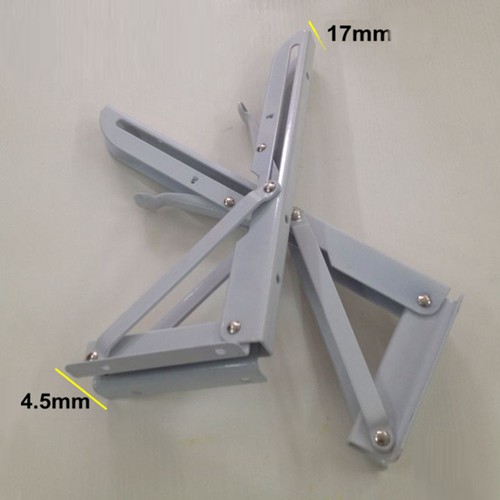 2 Pcs Folding Support Bracket Stainless Steel Shelf Brackets Triangle - Bild 5 von 11