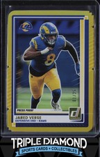 2025 Panini Donruss Jared Verse Gold Press Proof Die-Cut #01/25 Rams G342