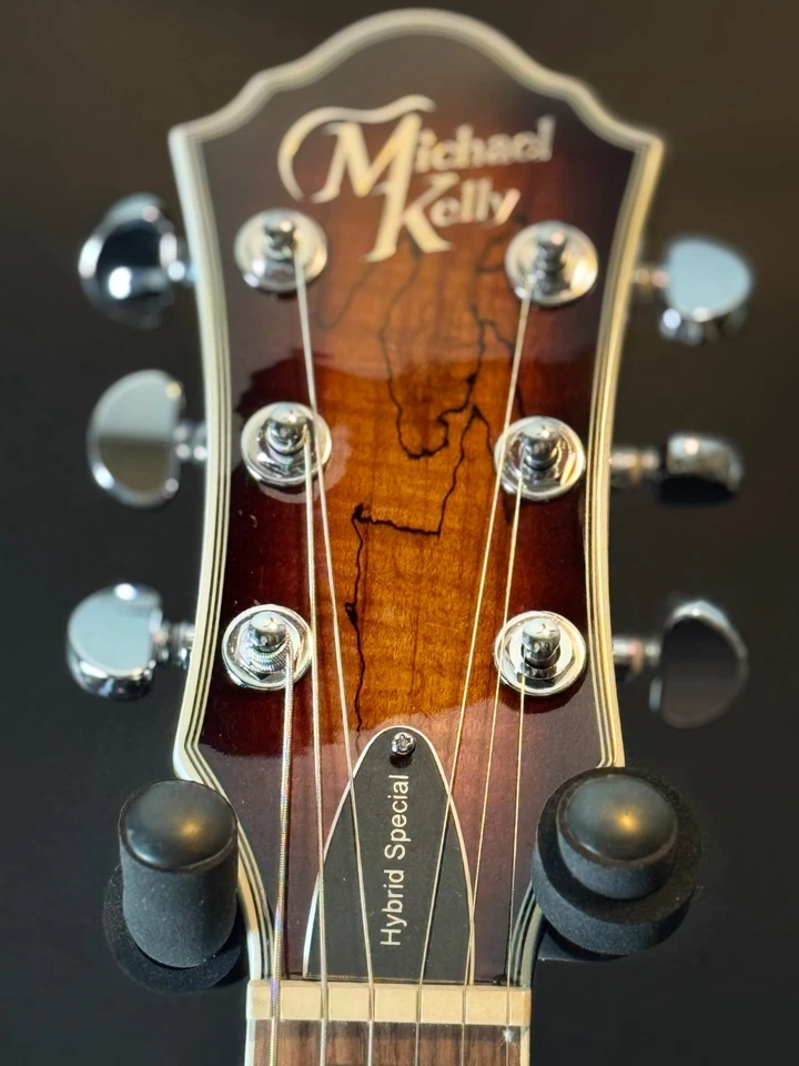 Guitarra eléctrica Michael Kelly Hybrid Special - Ráfaga de arce dividido - MKHSSSBPYZ Foto 2 de 4