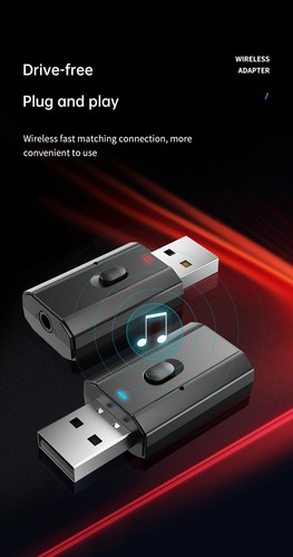 4 In 1 Bluetooth 5.0 Adapter USB Wireless Transmitter Receiver 3.5mm Adaptador - Picture 9 of 11