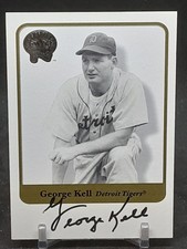 GEORGE KELL 2001 FLEER GREATS OF THE GAME AUTO TIGERS QQ