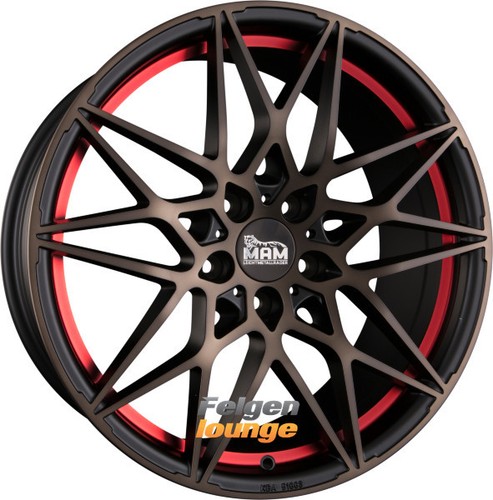 4x MAM MAM B2 Bronze Red Inside (BRI) 8x18 ET35 5x120 - Bild 1 von 2