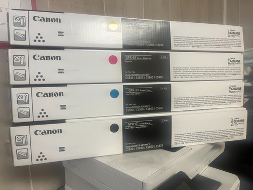 Canon GPR-61 Toner Cartridge Set - C,Y,M,B - High Yield Genuine Complete NEW - 第 1/1 張圖片