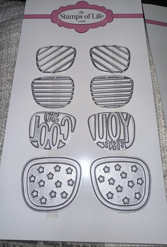The Stamps of Life Lenti e Montature 4 OCCHIALI DA SOLE 2 Die Set, 2 Timbri Agganciati - Foto 2 di 6