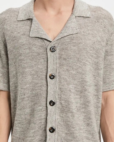 Vayder Mens Regular fit Short Sleeve Button-Up Sweater XXL Collared Beige - Imagen 2 de 3