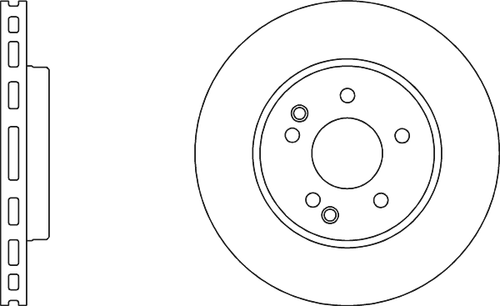 2x Vented Brake Discs and Pads fits MERCEDES SLK200 R171 1.8 Front 04 to 11 Set