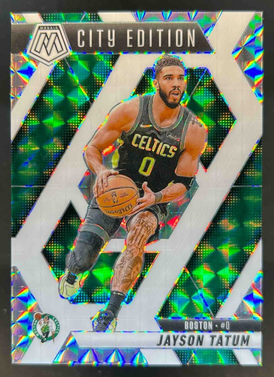 2024-25 Mosaic Jayson Tatum Choice White City Edition #4/35 Celtics