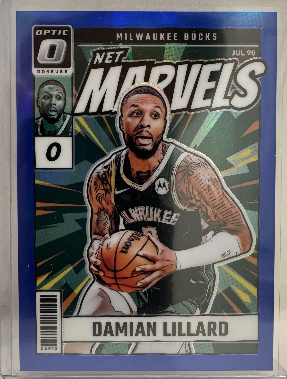 2024-25 Panini Donruss Optic Damian Lillard NET MARVELS Blue 1 /49 = 1/1 🔥