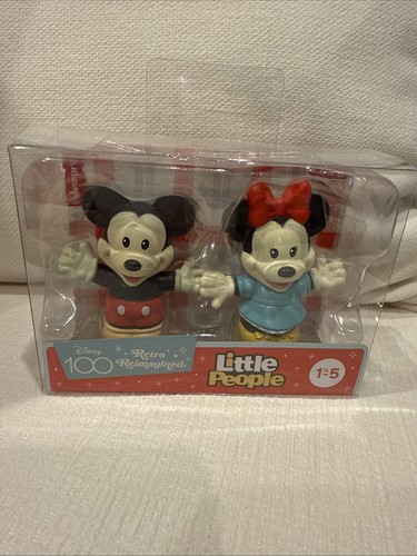 Little People Disney 100 Retro Reimagined Mickey and Minnie Mouse Toys Collector - Picture 3 of 3