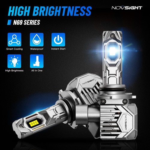 4x 9005+H11 LED Headlight Bulbs Combo 6500K White High Low Beam Kit Super Bright - Picture 2 of 11