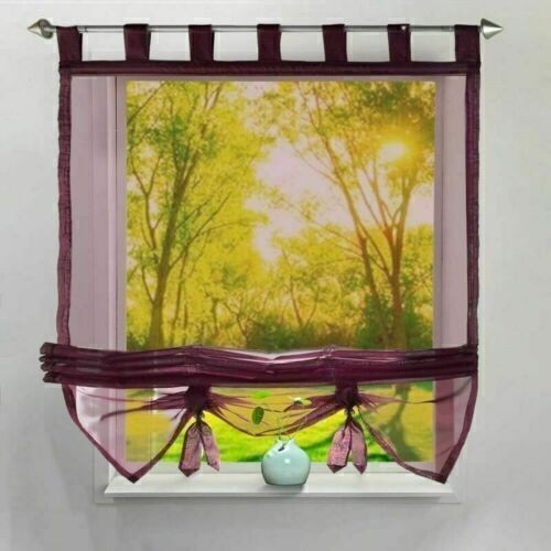 Vorhang Gardine Fenstervorhang Raffrollo Raffgardine Scheibengardinen 5 Größen - Bild 9 von 38