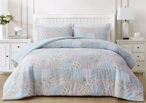 Chezmoi Collection 3-Piece Garment Washed Cotton Lightweight Comforter Set - Picture 25 of 27
