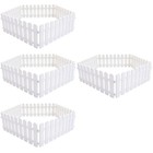 20 Pcs  Durable Garden Fence Outdoor Decorative Fencing Plastic Patio Border