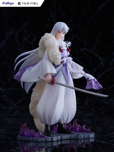 Furyu Inuyasha TENITOL Sesshomaru Figure 200mm Non-Scale PVC Painted - Picture 8 of 9