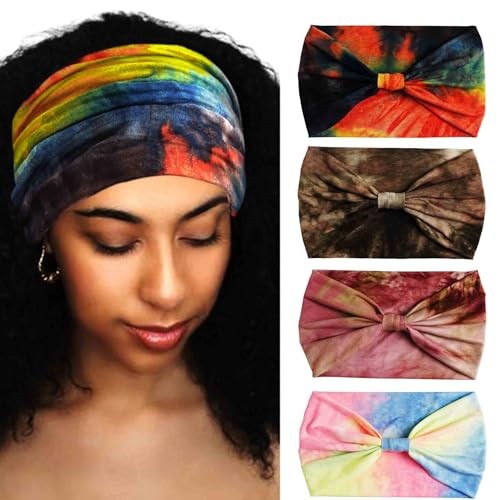 Diademas anchas turbante elástico anudado cintas elásticas yoga entrenamiento conjunto E - Imagen 1 de 7